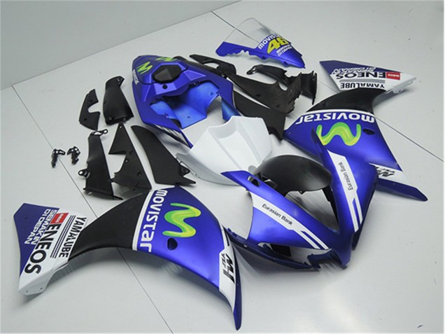 Loja Kit Carenagem Moto Yamaha R1 12-14 - Azul Branco Preto Loja Kit Carenagem Moto Yamaha R1 12-14 - Azul Branco Preto