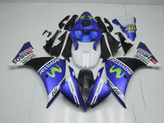 Loja Kit Carenagem Moto Yamaha R1 12-14 - Azul Branco Preto Loja Kit Carenagem Moto Yamaha R1 12-14 - Azul Branco Preto