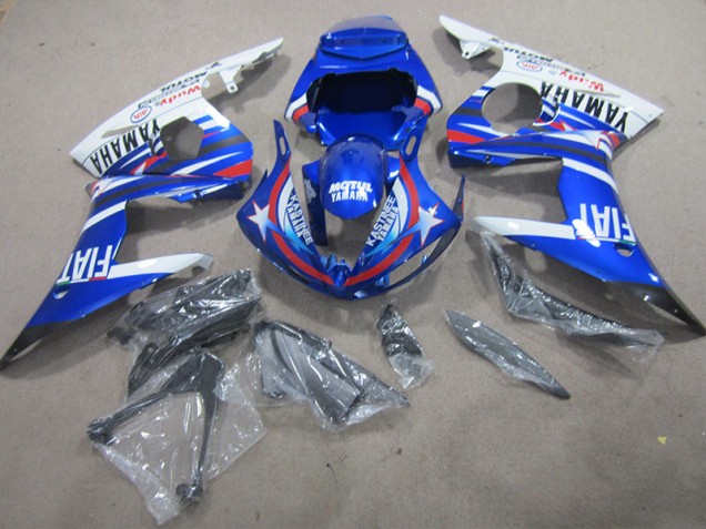 Loja Kit Carenagem Moto Yamaha R6 03-05 - Azul Branco Motul Fiat Loja Kit Carenagem Moto Yamaha R6 03-05 - Azul Branco Motul Fiat