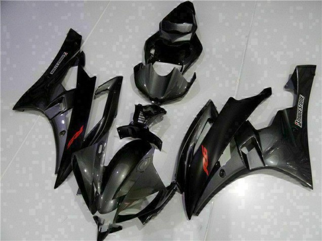Loja Kit Carenagem Moto Yamaha R6 06-07 - Cinzento Preto Loja Kit Carenagem Moto Yamaha R6 06-07 - Cinzento Preto