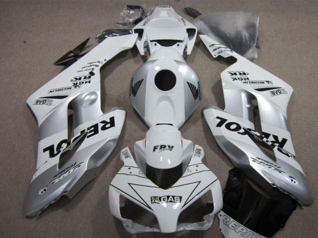 Loja Kit Completo Carenagem Moto Honda CBR 1000RR 04-05 - Prata Repsol Loja Kit Completo Carenagem Moto Honda CBR 1000RR 04-05 - Prata Repsol