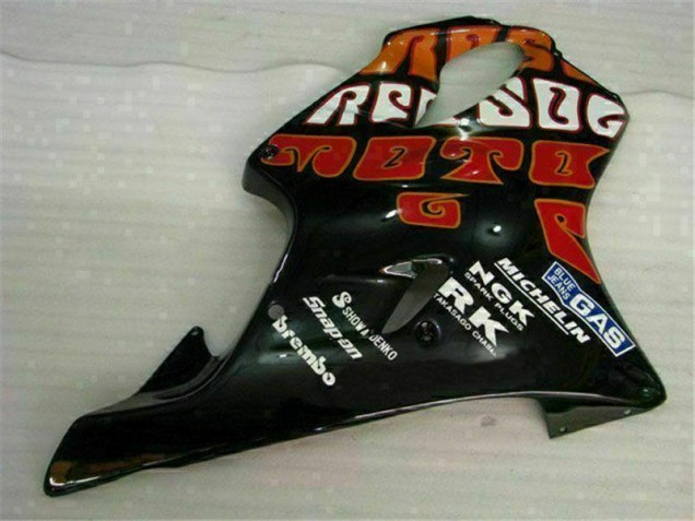 Loja Kit Completo Carenagem Moto Honda CBR 600 F4i 01-03 - Laranja Preto Loja Kit Completo Carenagem Moto Honda CBR 600 F4i 01-03 - Laranja Preto