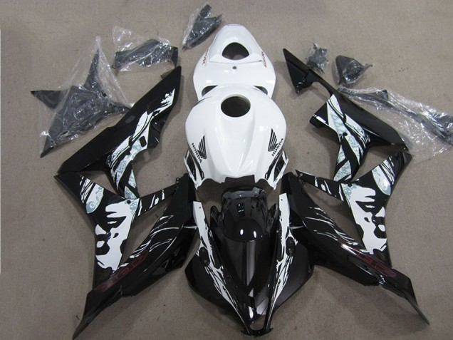 Loja Kit Completo Carenagem Moto Honda CBR 600RR 07-08 - Preto Branco Loja Kit Completo Carenagem Moto Honda CBR 600RR 07-08 - Preto Branco