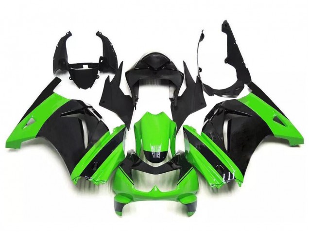 Loja Kit Completo Carenagem Moto Kawasaki EX250 08-12 - Verde Preto Loja Kit Completo Carenagem Moto Kawasaki EX250 08-12 - Verde Preto