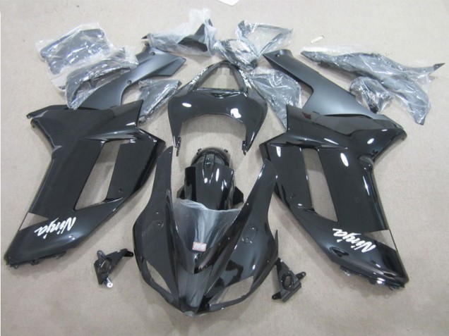 Loja Kit Completo Carenagem Moto Kawasaki ZX6R 07-08 - Preto Branco Loja Kit Completo Carenagem Moto Kawasaki ZX6R 07-08 - Preto Branco