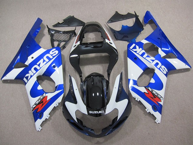 Loja Kit Completo Carenagem Moto Suzuki GSXR 1000 K1 00-02 - Azul Branco Decalque Loja Kit Completo Carenagem Moto Suzuki GSXR 1000 K1 00-02 - Azul Branco Decalque