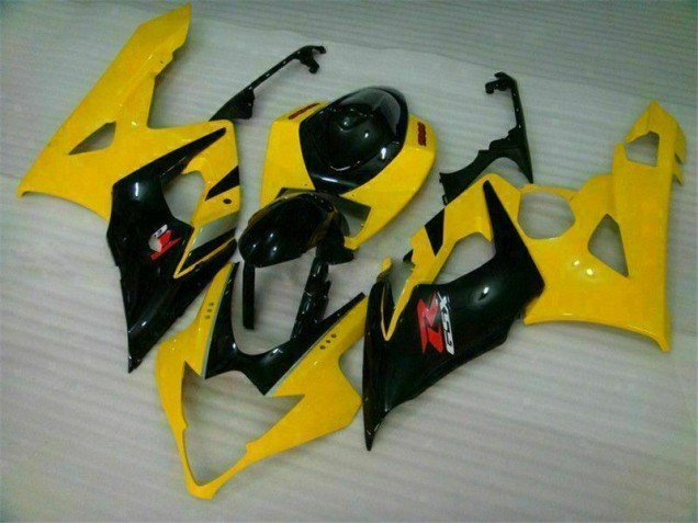 Loja Kit Completo Carenagem Moto Suzuki GSXR 1000 K5 05-06 - Amarelo Preto Loja Kit Completo Carenagem Moto Suzuki GSXR 1000 K5 05-06 - Amarelo Preto