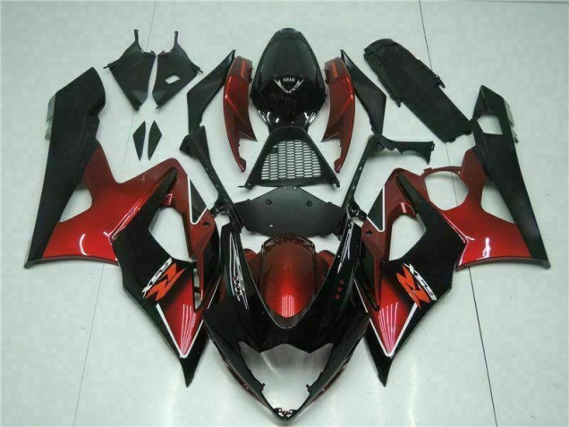 Loja Kit Completo Carenagem Moto Suzuki GSXR 1000 K5 05-06 - Vermelho Preto Loja Kit Completo Carenagem Moto Suzuki GSXR 1000 K5 05-06 - Vermelho Preto
