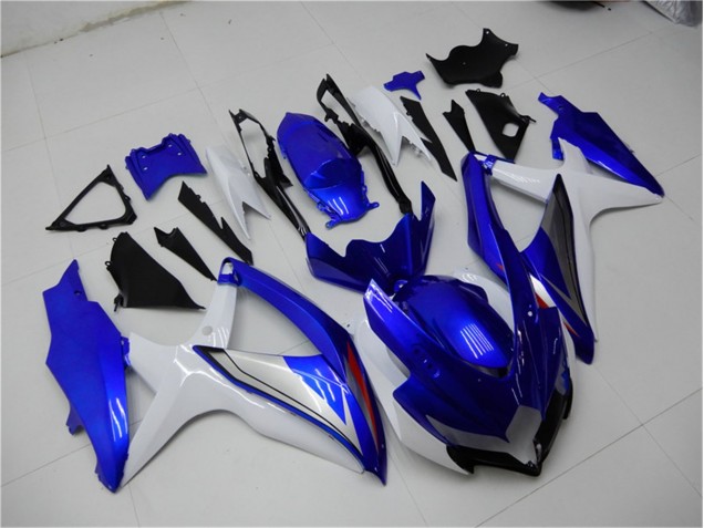 Loja Kit Completo Carenagem Moto Suzuki GSXR 600 / 750 K8 08-10 - Azul Branco Loja Kit Completo Carenagem Moto Suzuki GSXR 600 / 750 K8 08-10 - Azul Branco