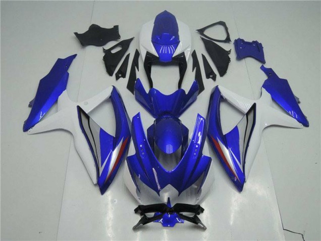Loja Kit Completo Carenagem Moto Suzuki GSXR 600 / 750 K8 08-10 - Azul Branco Loja Kit Completo Carenagem Moto Suzuki GSXR 600 / 750 K8 08-10 - Azul Branco