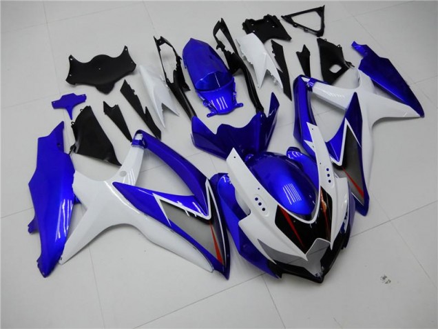 Loja Kit Completo Carenagem Moto Suzuki GSXR 600 / 750 K8 08-10 - Branco Azul Loja Kit Completo Carenagem Moto Suzuki GSXR 600 / 750 K8 08-10 - Branco Azul