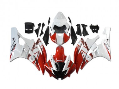 Loja Kit Completo Carenagem Moto Yamaha R1 07-08 - Vermelho Branco