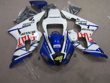 Loja Kit Completo Carenagem Moto Yamaha R1 09-11 - Azul Branco Motul Dunlop 46