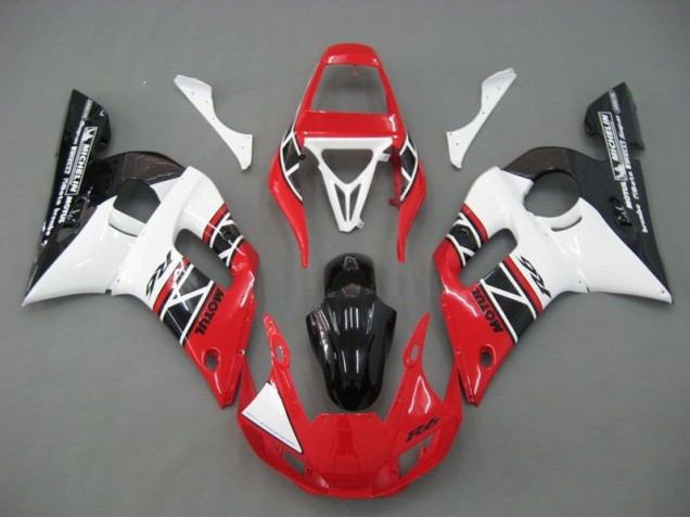 Loja Kit Completo Carenagem Moto Yamaha R6 98-02 - Vermelho Branco Preto Loja Kit Completo Carenagem Moto Yamaha R6 98-02 - Vermelho Branco Preto