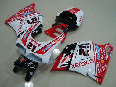 Loja Kits Carenagem Moto Ducati 748 916 996 996S 93-05 - Vermelho Branco Xerox 21
