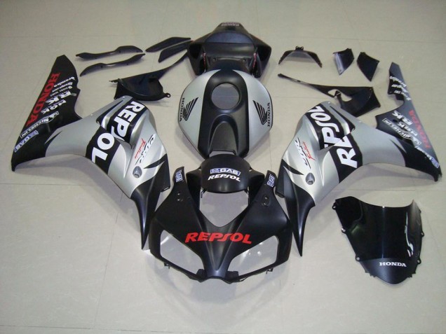 Loja Kits Carenagem Moto Honda CBR 1000RR 06-07 - Preto Fosco Prata Repsol Loja Kits Carenagem Moto Honda CBR 1000RR 06-07 - Preto Fosco Prata Repsol