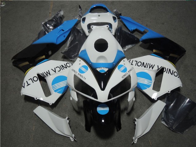 Loja Kits Carenagem Moto Honda CBR 600RR 05-06 - Branco Azul Konica Minolta Loja Kits Carenagem Moto Honda CBR 600RR 05-06 - Branco Azul Konica Minolta