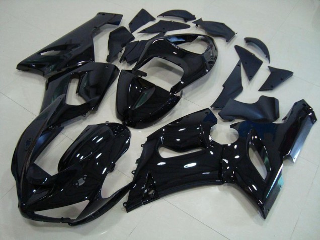 Loja Kits Carenagem Moto Kawasaki ZX6R 05-06 - Preto Brilhante Loja Kits Carenagem Moto Kawasaki ZX6R 05-06 - Preto Brilhante
