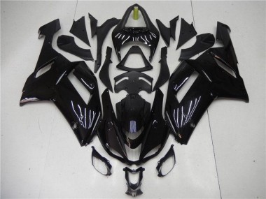 Loja Kits Carenagem Moto Kawasaki ZX6R 07-08 - Preto Brilhante