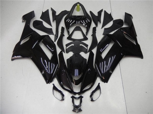 Loja Kits Carenagem Moto Kawasaki ZX6R 07-08 - Preto Brilhante Loja Kits Carenagem Moto Kawasaki ZX6R 07-08 - Preto Brilhante