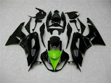 Loja Kits Carenagem Moto Kawasaki ZX6R 09-12 - Preto Verde