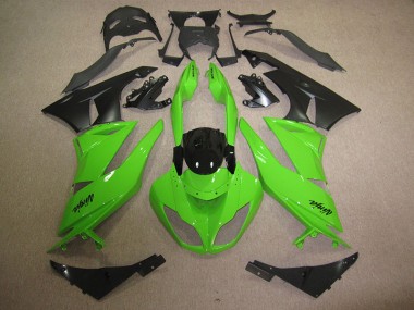 Loja Kits Carenagem Moto Kawasaki ZX6R 09-12 - Preto Verde