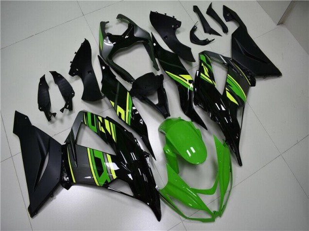 Loja Kits Carenagem Moto Kawasaki ZX6R 13-18 - Verde Preto