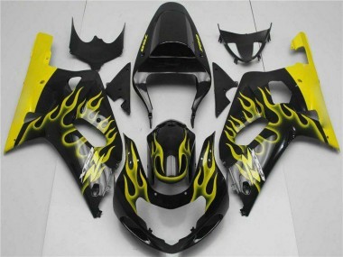 Loja Kits Carenagem Moto Suzuki GSXR 600 / 750 K1 K2 K3 01-03 - Preto