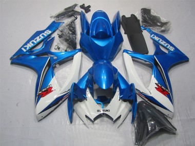 Loja Kits Carenagem Moto Suzuki GSXR 600 K6 06-07 - Azul Branco