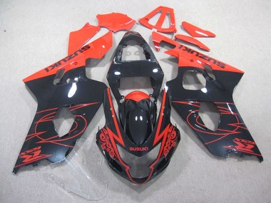 Loja Kits Carenagem Moto Suzuki GSXR 750 K4 04-05 - Vermelho Preto