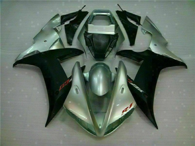 Loja Kits Carenagem Moto Yamaha R1 02-03 - Prata Preto Loja Kits Carenagem Moto Yamaha R1 02-03 - Prata Preto
