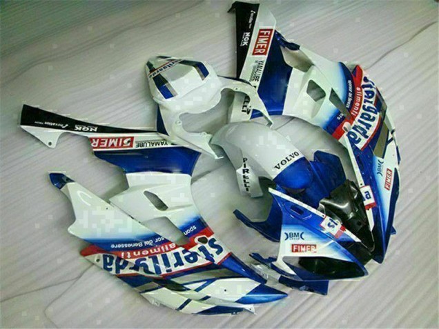 Loja Kits Carenagem Moto Yamaha R6 06-07 - Branco Azul