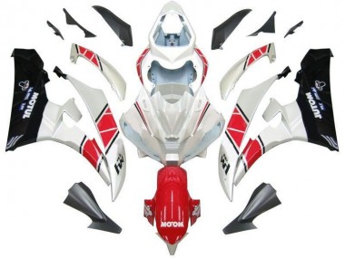 Loja Kits Carenagem Moto Yamaha R6 06-07 - Branco Vermelho Preto