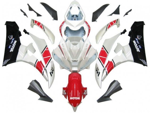 Loja Kits Carenagem Moto Yamaha R6 06-07 - Branco Vermelho Preto Loja Kits Carenagem Moto Yamaha R6 06-07 - Branco Vermelho Preto
