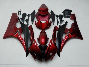 Loja Kits Carenagem Moto Yamaha R6 06-07 - Vermelho Preto