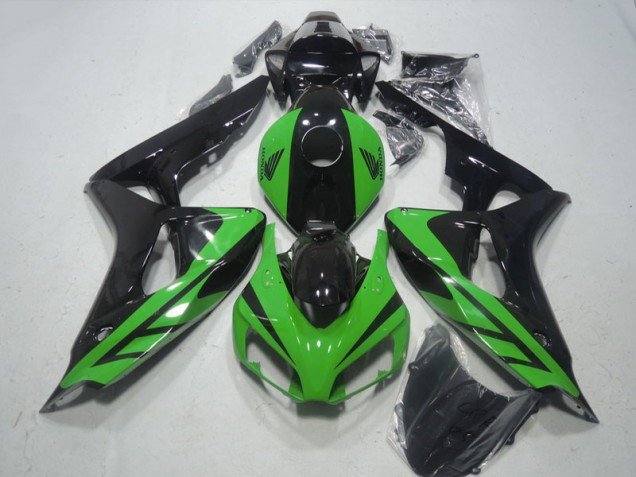 Loja Kits Completo Carenagem Moto Honda CBR 1000RR 06-07 - Preto Verde Loja Kits Completo Carenagem Moto Honda CBR 1000RR 06-07 - Preto Verde
