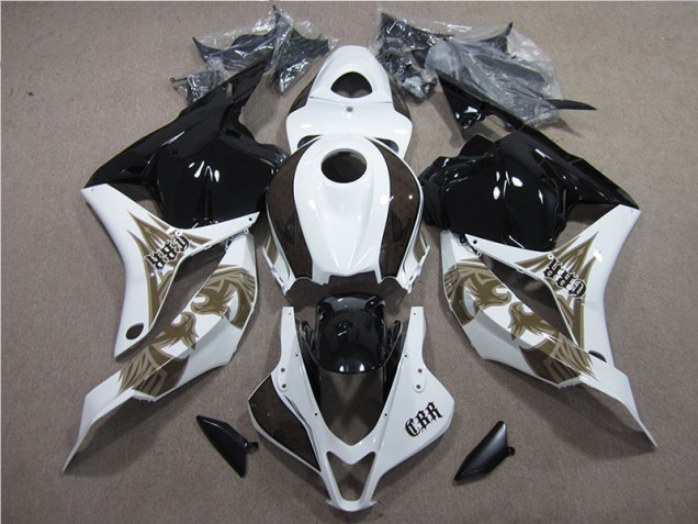 Loja Kits Completo Carenagem Moto Honda CBR 600RR 09-12 - Preto Branco Loja Kits Completo Carenagem Moto Honda CBR 600RR 09-12 - Preto Branco
