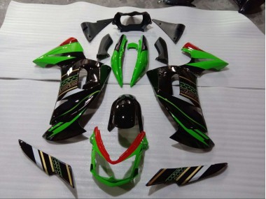 Loja Kits Completo Carenagem Moto Kawasaki EX650 09-11 - Verde Preto