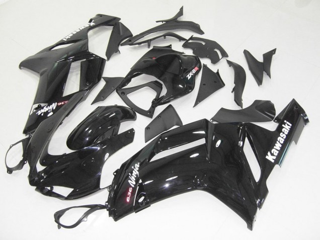 Loja Kits Completo Carenagem Moto Kawasaki ZX6R 07-08 - Preto Brilhante Loja Kits Completo Carenagem Moto Kawasaki ZX6R 07-08 - Preto Brilhante