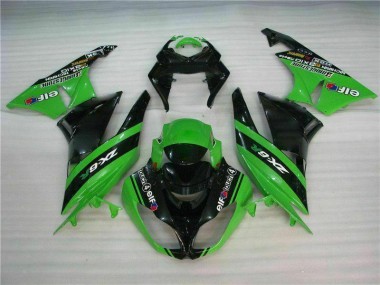 Loja Kits Completo Carenagem Moto Kawasaki ZX6R 09-12 - Preto Verde