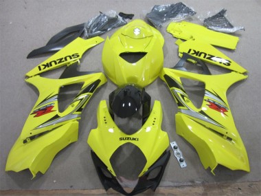 Loja Kits Completo Carenagem Moto Suzuki GSXR 1000 K7 07-08 - Amarelo Preto