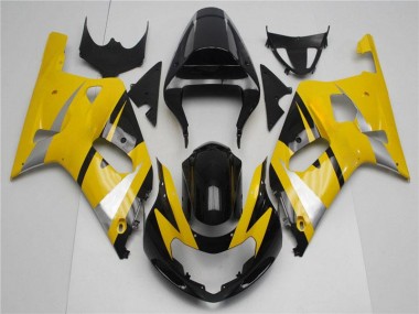 Loja Kits Completo Carenagem Moto Suzuki GSXR 600 / 750 K1 K2 K3 01-03 - Amarelo Preto