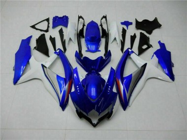 Loja Kits Completo Carenagem Moto Suzuki GSXR 600 / 750 K8 08-10 - Azul Branco
