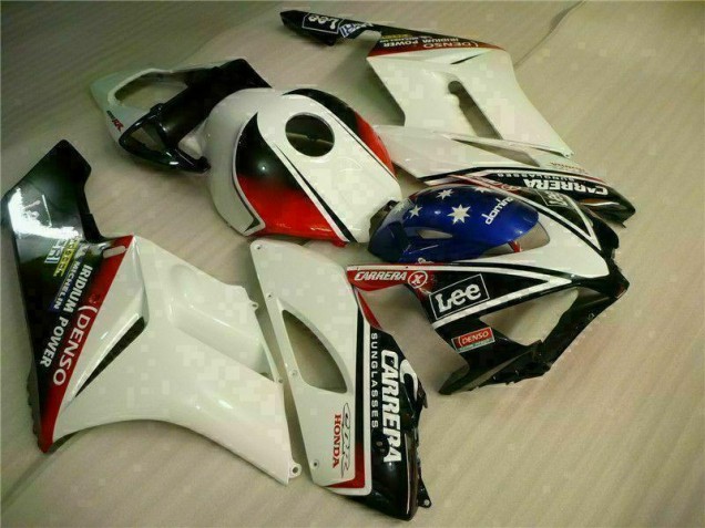 Loja Moto Plástico Honda CBR 1000RR 04-05 - Branco Preto Loja Moto Plástico Honda CBR 1000RR 04-05 - Branco Preto