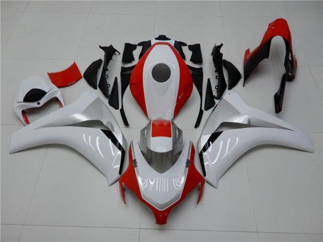 Loja Moto Plástico Honda CBR 1000RR 08-11 - Branco Vermelho Loja Moto Plástico Honda CBR 1000RR 08-11 - Branco Vermelho
