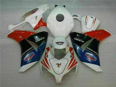 Loja Moto Plástico Honda CBR 1000RR 08-11 - Vermelho Branco