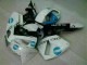 Loja Moto Plástico Honda CBR 600RR 05-06 - Branco Azul Loja Moto Plástico Honda CBR 600RR 05-06 - Branco Azul