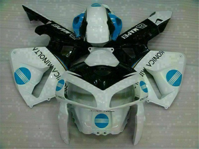 Loja Moto Plástico Honda CBR 600RR 05-06 - Branco Azul Loja Moto Plástico Honda CBR 600RR 05-06 - Branco Azul