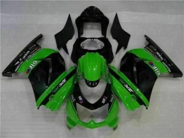 Loja Moto Plástico Kawasaki EX250 08-12 - Preto Verde