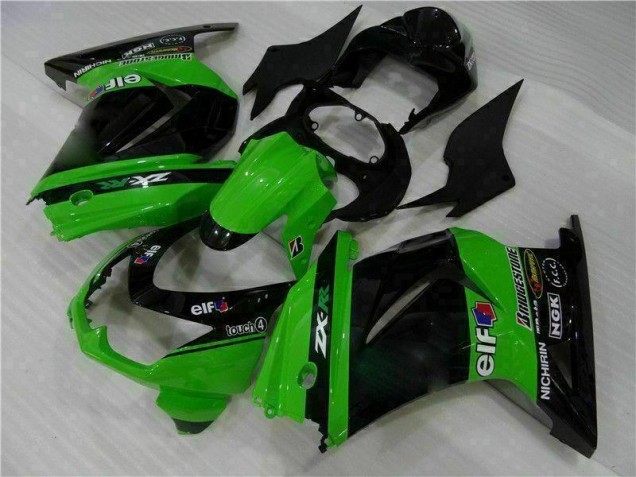 Loja Moto Plástico Kawasaki EX250 08-12 - Preto Verde Loja Moto Plástico Kawasaki EX250 08-12 - Preto Verde